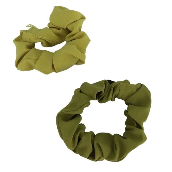 2 Lululemon Uplifting Scrunchies: Yellow Serpentine AND Golden Lime - Picture 3 of 15